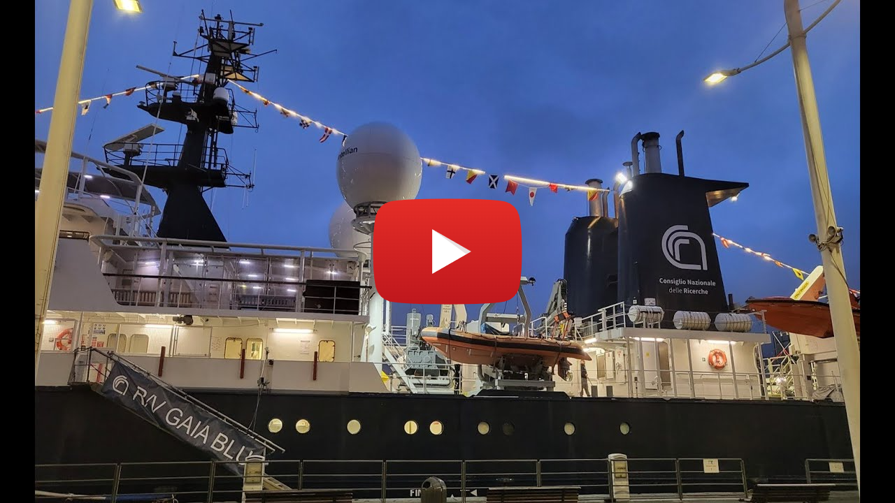 Diretta con la nave oceanografica del Cnr Gaia Blu Diretta con la nave oceanografica del Cnr Gaia Blu